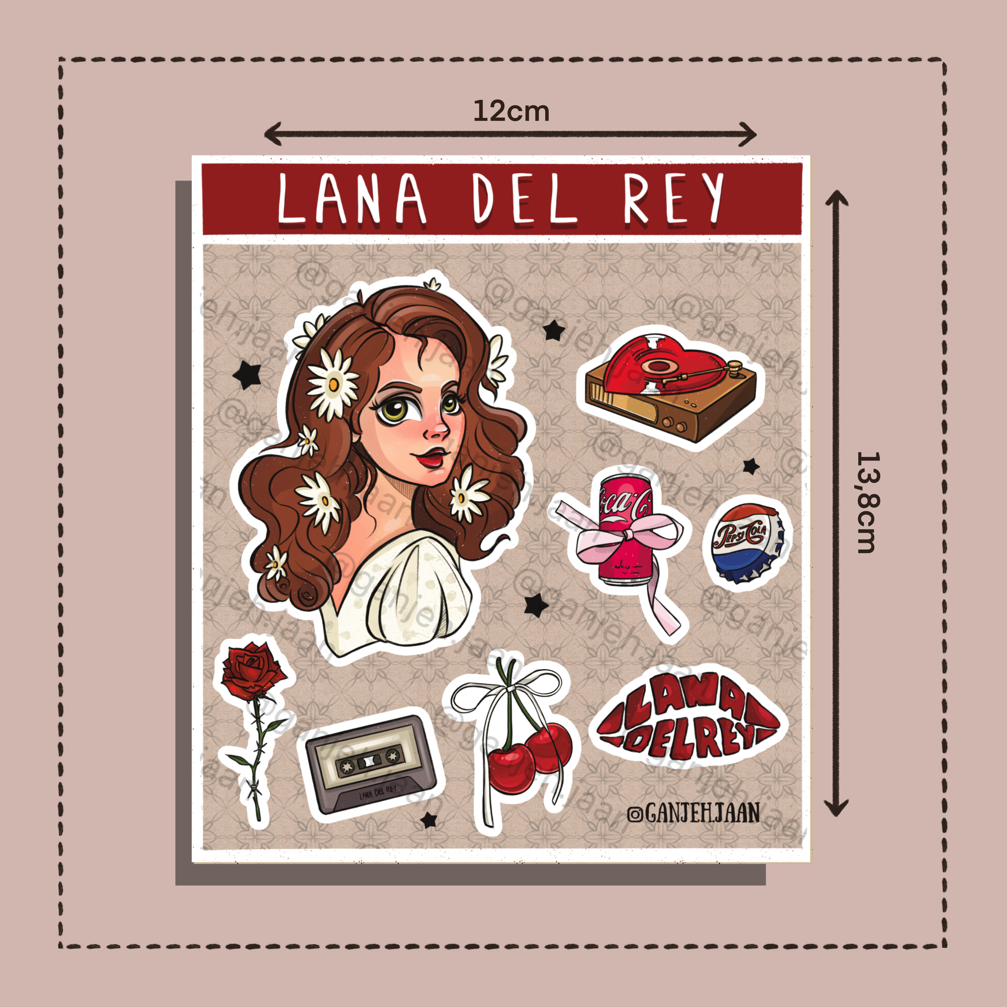 استیکر لانا دل ری